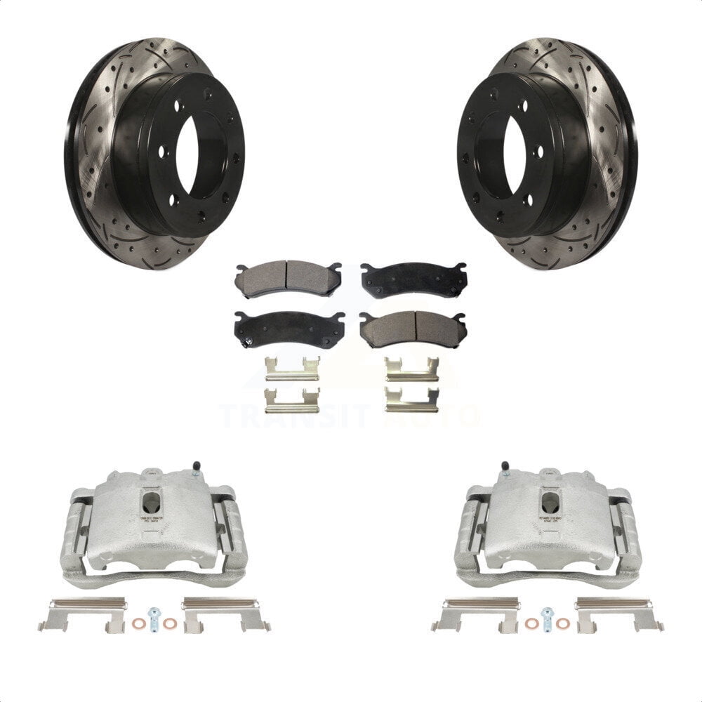 Complete Rear Brake Kit For Chevy Silverado/Sierra 1500 & Tahoe - Rotors, Calipers, Pads Included 3 thumbnail image