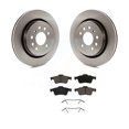 Transit Auto Rear Disc Brake Rotors and Ceramic Pads Kit for Car 2003