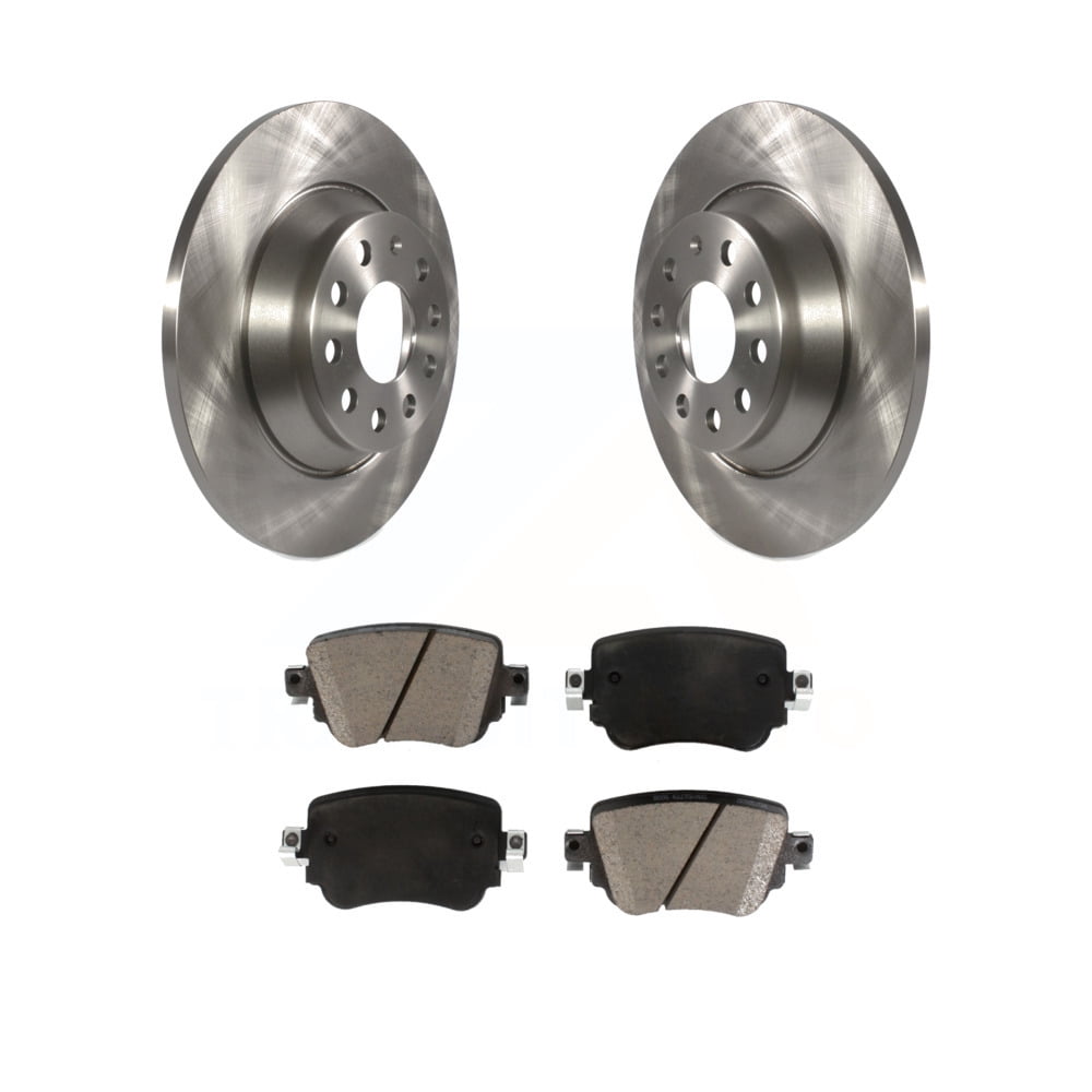 Transit Auto Rear Disc Brake Rotors And Ceramic Pads Kit For 20162018 Audi Q3 Quattro K8C