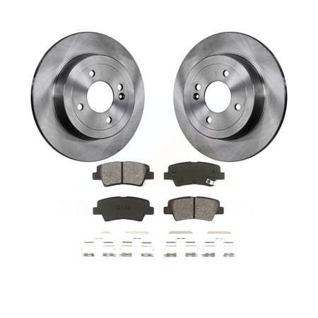 Transit Auto Rear Disc Brake Rotors and Semi-Metallic Pads Kit for Car Hyundai Accent Kia Rio K8S-101956
