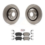 Transit Auto Rear Disc Brake Rotors and Semi-Metallic Pads Kit for Car Audi A6 Quattro with 330mm Diameter Rotor K8A-106125