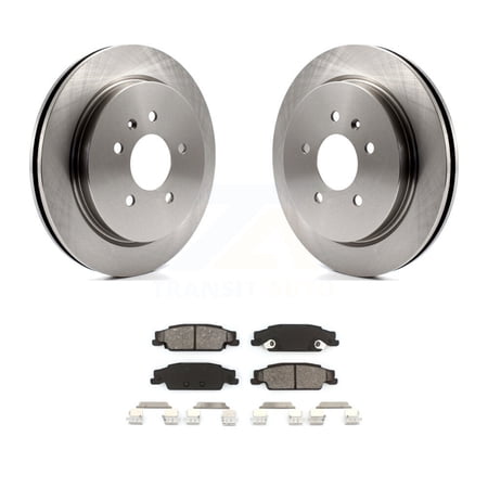 Transit Auto Rear Disc Brake Rotors and Semi-Metallic Pads Kit for Car Cadillac CTS STS K8S-101536