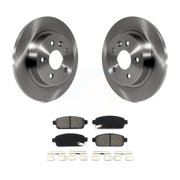 Transit Auto Rear Disc Brake Rotors and Semi-Metallic Pads Kit for Car Chevrolet Cruze Trax Buick Encore Sonic Limited K8S-101571