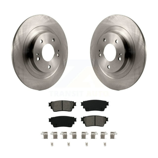 Transit Auto Rear Disc Brake Rotors and Semi-Metallic Pads Kit for Car Mitsubishi Outlander Eclipse Cross PHEV K8S-103614