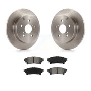 Transit Auto Rear Disc Brake Rotors and Semi-Metallic Pads Kit for Car Toyota Prius V Mirai K8S-101948