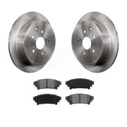 Transit Auto Rear Disc Brake Rotors and Semi-Metallic Pads Kit for Car Toyota Sienna Highlander Lexus RX350 RX450h K8S-101923