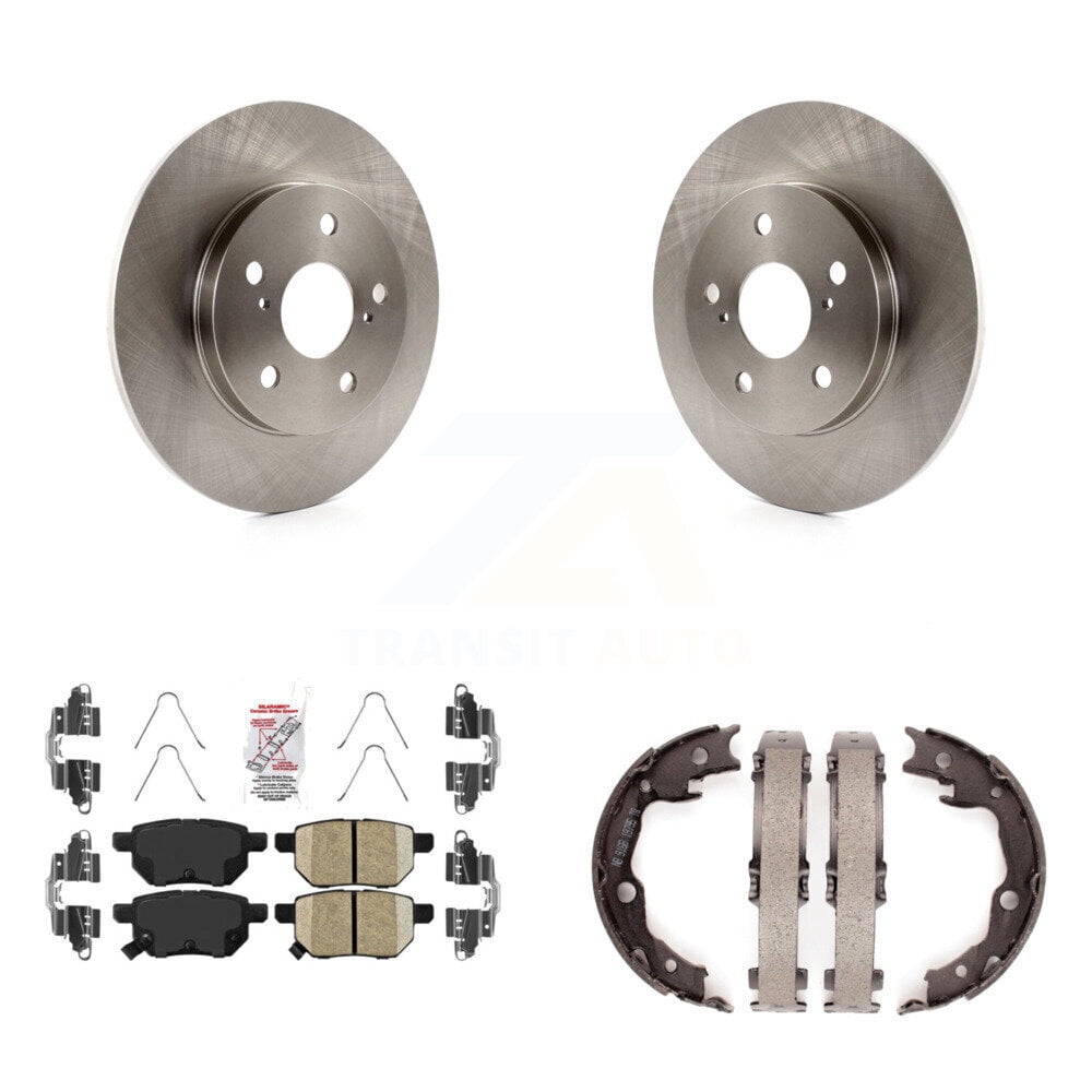 Detroit Axle - FWD Brake Pads For 2003-2008 Toyota Matrix Pontiac Vibe Ceramic Brake Pads W Hardware 2004 2005 2006 2007 Front And Rear Replacement