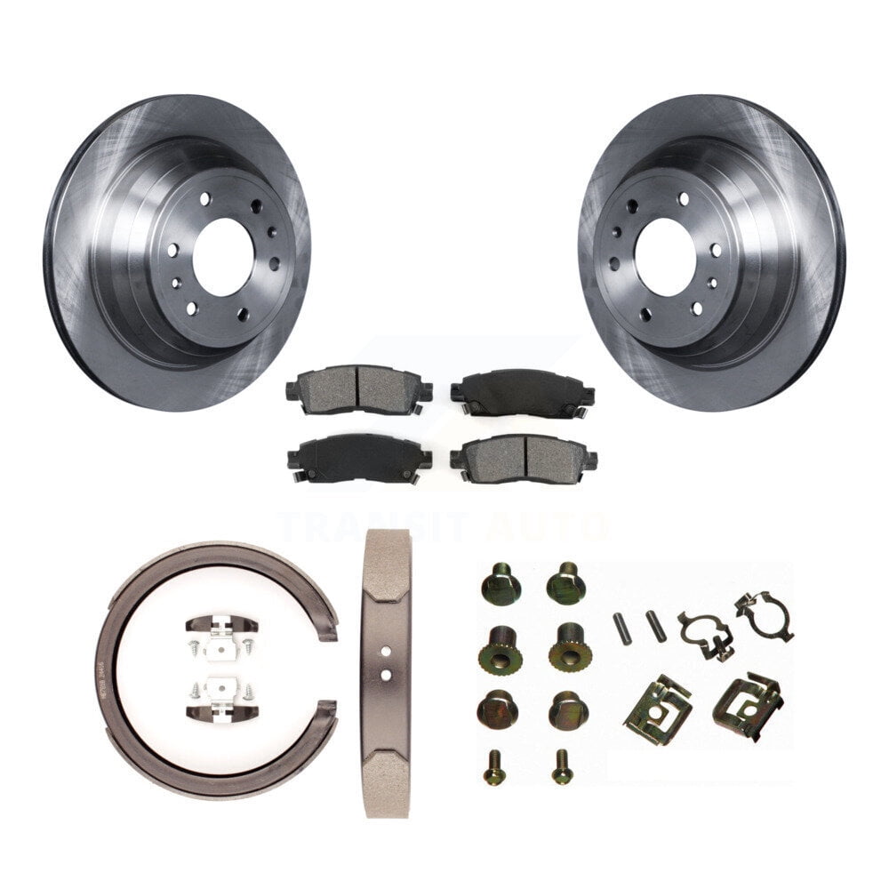 Transit Rear Disc Guard Transit Auto Rear Disc Rotors Semi-Metallic Pads Parking Shoes Hardware ...
