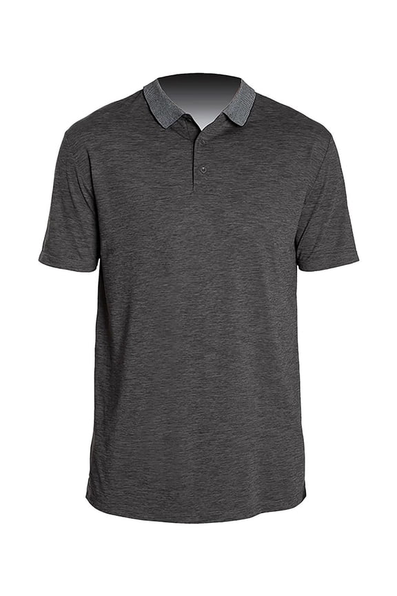 MPTNTS0 Transit Tech Polo-Charcoal Heathered-2XL