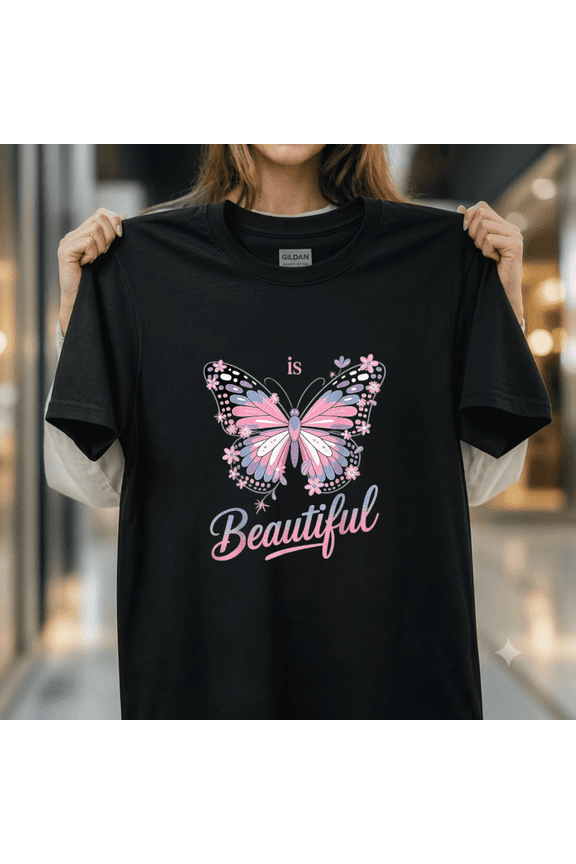 Transition Is Beautiful Transgender Pride Trans Celebration Unisex T-Shirt, up to size 5XL