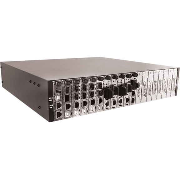 Transition Networks 19-slot Chassis For The Ion Platform, Ac Powered - Manageable - 19 X Expansion Slots - 10/100base-t - Modular - 19 X Expansion Slot - Twisted Pair - Fast Ethernet - 2...