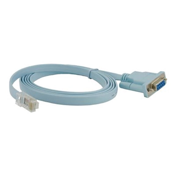 BLUE CISCO CONSOLE CABLE, DB9 TO RJ-45, 6 FOOT