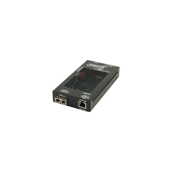 Transition Networks SGPAT1013-105 Transceiver/Media Converter - Network (RJ-45) - 1x PoE+ (RJ-45) Ports - 1 x SC Ports - Multi-mode - Gigabit Ethernet - 1000Base-SX/LX, 10/100/1000Base-T, 1000Base-...