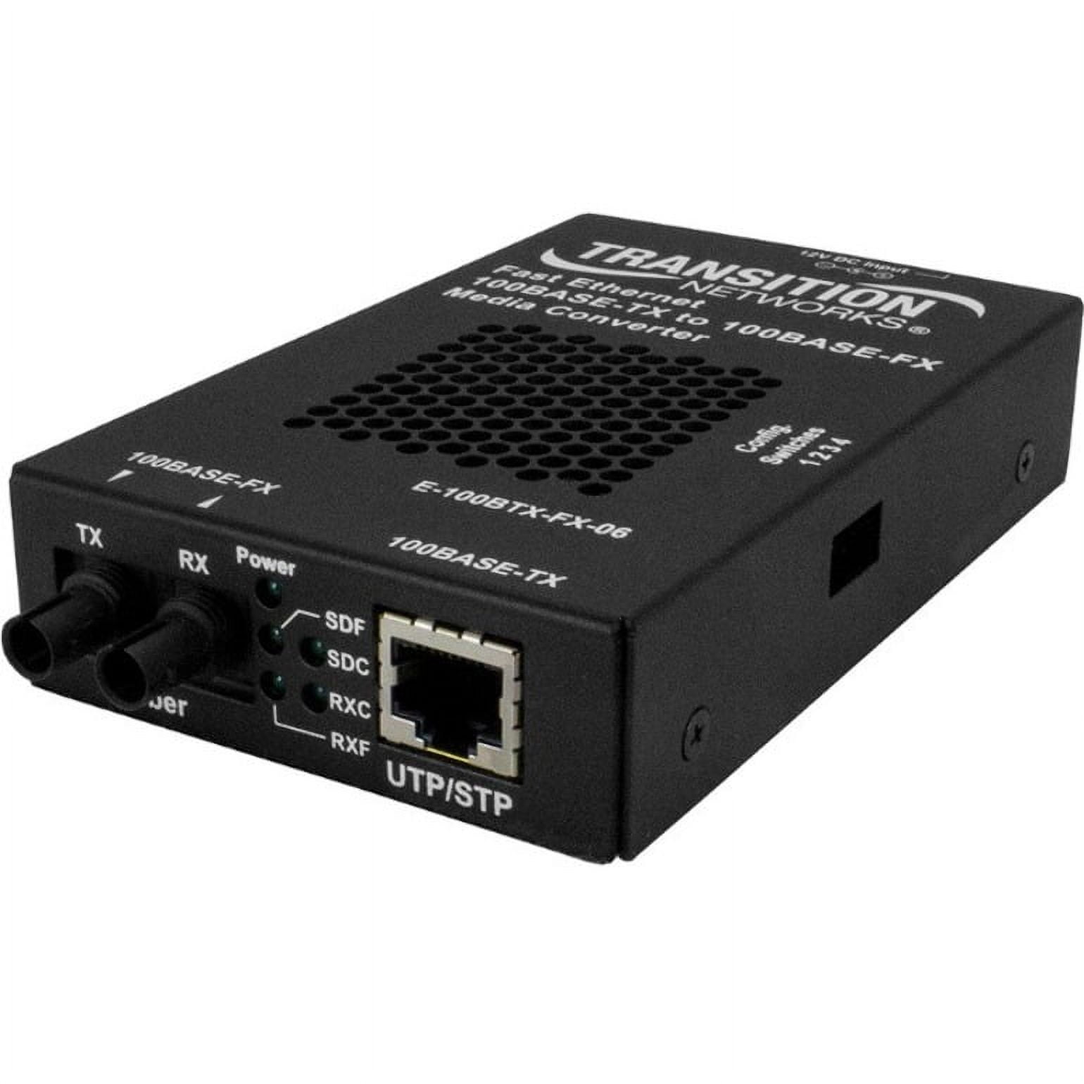 Transition Networks E-100BTX-FX-05(SMHT) Media Converter - Thumbnail 2