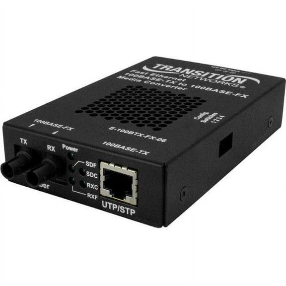 Lantronix E-100BTX-FX-06 Transceiver/Media Converter