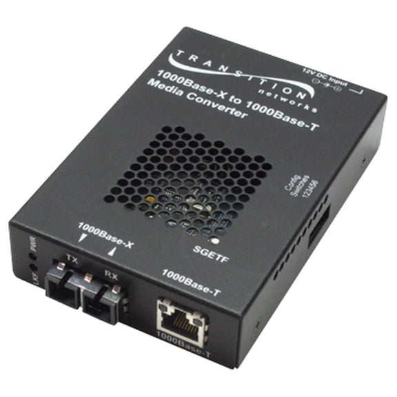 Transition Networks Stand-alone - Fiber Media Converter - Gige - 1000base-sx, 1000base-t - Rj-45 / Lc Multi-mode - Up To 1800 Ft - 850 Nm