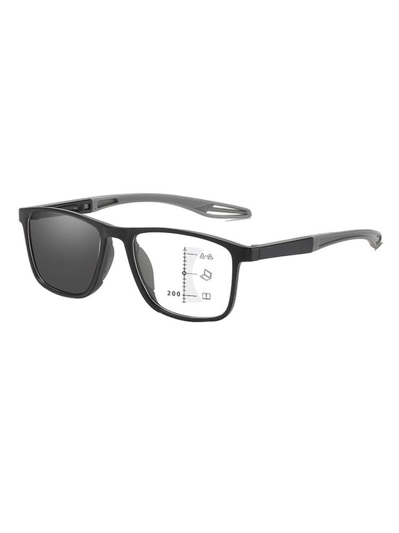 Transition Photochromic Progressive Multifocus Reading Sunglasses UV Protection Sun Reader Blue Light Blocking Glasses(1PCS)