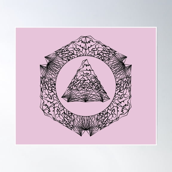 Transition - Pretty Pink Poster Wall Art, Modern Wall Decor, 8x12 UNFRAMED