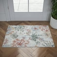 thumbnail image 1 of Transitional 2x3 Area Rug (2' x 3') Floral Cream Indoor Scatter Easy to Clean, 1 of 7