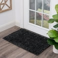 thumbnail image 1 of Bliss Rugs Transitional Solid Color 2' x 3' Dark Gray Polypropylene Indoor Area Rug, 2' x 3', 1 of 9