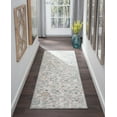 thumbnail image 1 of Transitional 2x8 Area Rug (2'3'' x 7'6'') Floral Cream, Gold Indoor Runner Easy to Clean, 1 of 7