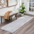 thumbnail image 1 of Bliss Rugs Transitional Solid Color 2'3'' x 7'3'' Silver Polypropylene Indoor Runner Rug, 2'3'' x 7'3'', 1 of 10