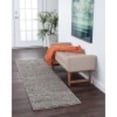 thumbnail image 1 of Transitional 2x8 Area Rug Shag Thick (2'3'' x 8') Scroll Taupe, Cream Indoor Runner Easy to Clean, 1 of 7