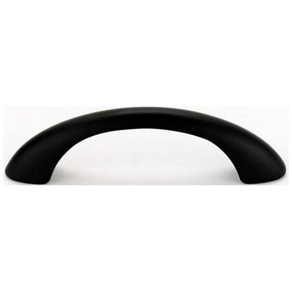 Transitional 3" Center Arch Pull, Matte Black