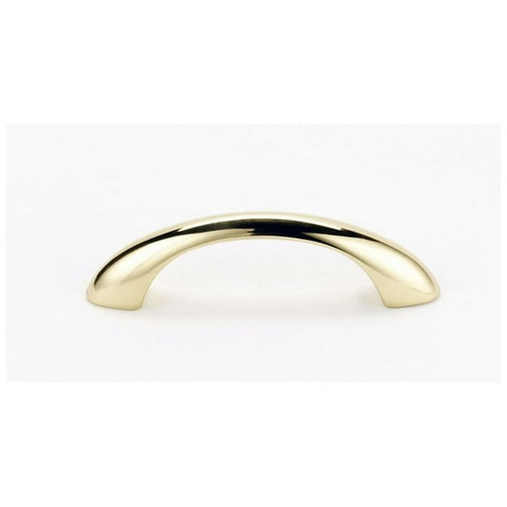 Transitional 3" Center Arch Pull, Polished Brass