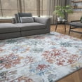 thumbnail image 1 of Transitional 4x6 Area Rug (4' x 5'3'') Floral Cream Indoor Rectangle Easy to Clean, 1 of 7