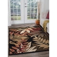 thumbnail image 1 of Transitional 5x7 Area Rug (5' x 7') Botanical Black, Avocado Living Room Easy to Clean, 1 of 8