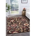 thumbnail image 1 of Transitional 5x7 Area Rug (5' x 7') Floral Brown, Red Living Room Easy to Clean, 1 of 9