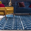 thumbnail image 1 of Transitional 5x8 Area Rug (5'3'' x 7'3'') Geometric Navy, Gray Living Room Easy to Clean, 1 of 12