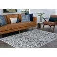 thumbnail image 1 of Transitional 5x8 Area Rug (5'3'' x 7'3'') Oriental Gray, Cream Living Room Easy to Clean, 1 of 9