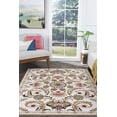 thumbnail image 1 of Transitional 7x10 Area Rug (6'7'' x 9'6'') Floral Cream, Beige Living Room Easy to Clean, 1 of 9