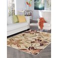 thumbnail image 1 of Transitional 8x10 Area Rug (7'10'' x 10'3'') Floral Cream, Seafoam Living Room Easy to Clean, 1 of 7