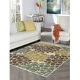 thumbnail image 1 of Transitional 8x10 Area Rug (7'10'' x 10'3'') Floral Ivory, Seafoam Living Room Easy to Clean, 1 of 8