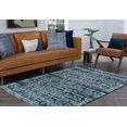 thumbnail image 1 of Transitional 8x10 Area Rug (7'6'' x 10'3'') Oriental Blue, Ecru Living Room Easy to Clean, 1 of 9