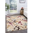 thumbnail image 1 of Transitional 8x10 Area Rug (7'6'' x 9'10'') Floral Ivory, Red Living Room Easy to Clean, 1 of 9