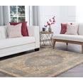 thumbnail image 1 of Transitional 8x11 Area Rug (7'10'' x 10'3'') Border Blue, Beige Living Room Easy to Clean, 1 of 9