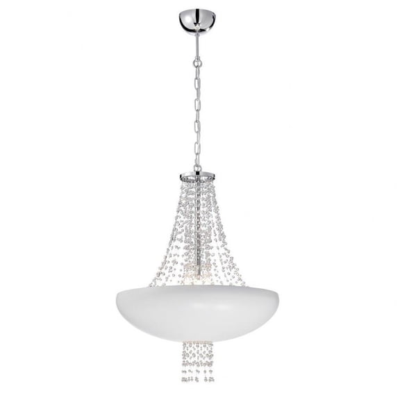 Transitional 9-Light Pendant 26.5 inches Pendants-Matte White Finish Bailey Street Home 79-Bel-1863026