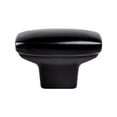 thumbnail image 1 of Transitional Advantage One Matte Black Rounded Rectangle Knob, 1 of 1