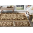 thumbnail image 1 of Transitional Area Rug (3-Piece Rug Set: (5' x 7', 20'' x 60'', 20'' x 32'')) Floral Beige, Sage Green Indoor Set Easy to Clean, 1 of 9