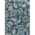 thumbnail image 1 of Transitional Area Rug (3-Piece Rug Set: (5' x 7', 20'' x 60'', 20'' x 32'')) Floral Navy, Beige Indoor Set Easy to Clean, 1 of 5