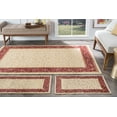 thumbnail image 1 of Transitional Area Rug (3-Piece Rug Set: (5' x 7', 20'' x 60'', 20'' x 32'')) Oriental Beige, Red Indoor Set Easy to Clean, 1 of 9