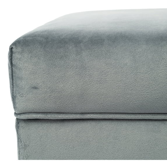 Transitional Brooklyn Upholstered Home Décor Storage Bench Steel