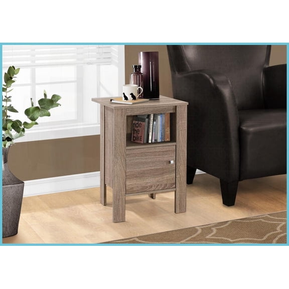 Transitional Brown Laminate Coffee Table for Living Room & Bedroom, Ample Storage with Shelf & Cabinet