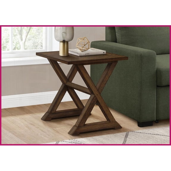 Transitional Brown Veneer Coffee Table for Living Room/Bedroom, Space-Saving & Easy to Assemble