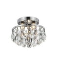thumbnail image 1 of Transitional Clara Collection Flush Mount D10In H7In Lt:3 Chrome Finish, 1 of 3