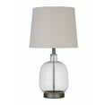 thumbnail image 1 of Transitional Clear Glass Table Lamp, 1 of 2